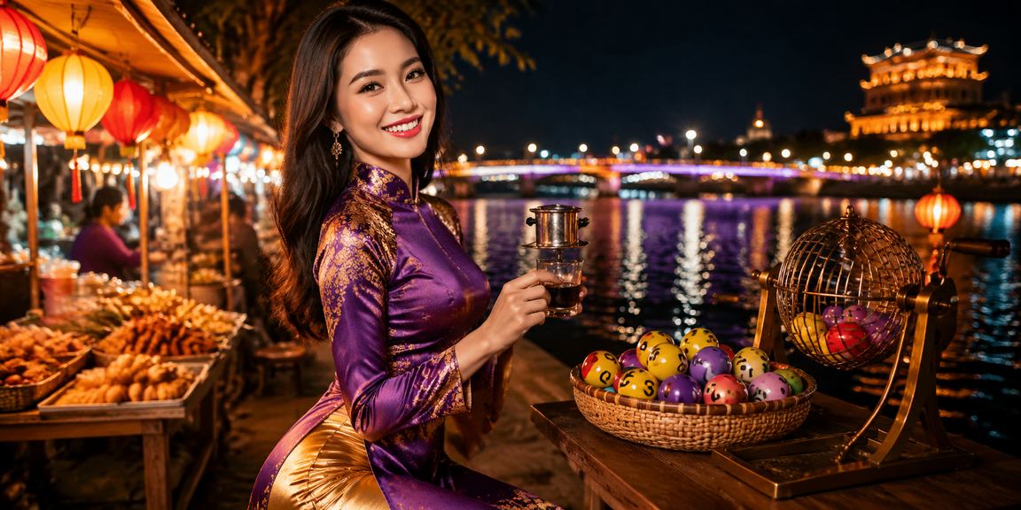 Người dùng tham gia xổ số trực tuyến tại Huế bên ly cà phê buổi sáng
